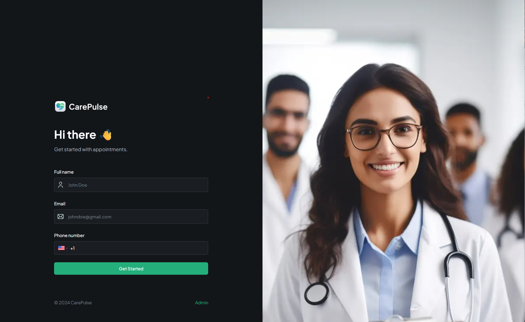 Carepulse, healthcare platform for patient registration